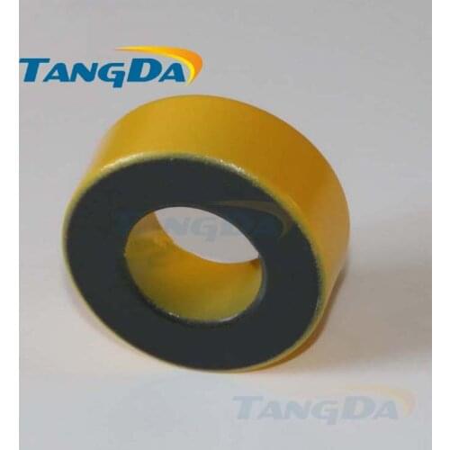 Tangda Iron powder cores T184-6 OD*ID*HT 47*24*18 mm 19.5nH/N2 8.5uo Iron dust core Ferrite Toroid Core toroidal yellow gray