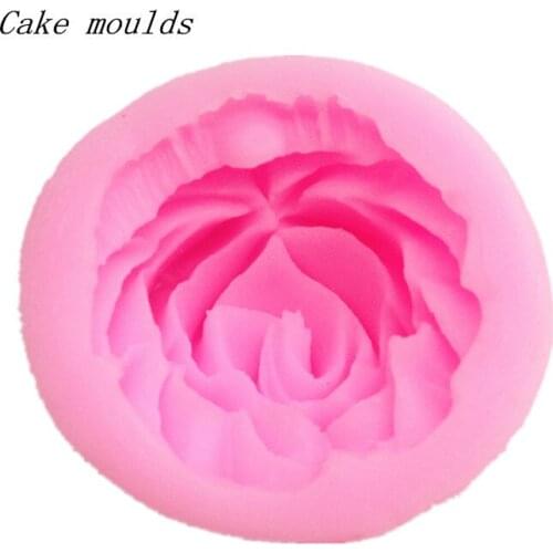 Silicone mold K018 Camellia flower shape Fondant cake mold Decoration tools