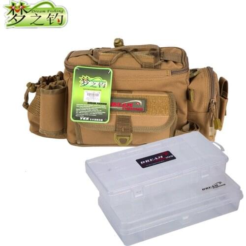 Dream Fishing 37x11.5x16cm Fishing Bag Fishing Box Waterproof 1200D Nylon Fishing Tools Rod Reel Bag Mochila Bolsa De Pesca