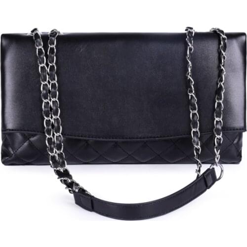 2019 PU Leather Women Messenger Bag Plaid Ladies Crossbody Bag Chain Trendy Flap Shopping Handbag Shoulder Bag Handle Bag