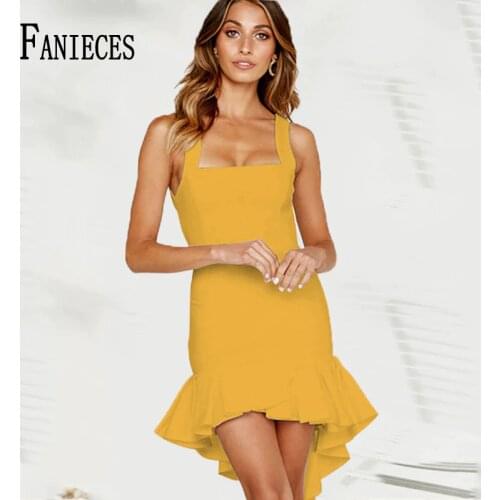 Summer Sexy Dressees Women Backless Drawstring Ruffles Bundle Waist Slash Neck Strap Mini Dress Party Night White Red Vintage