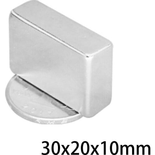 1/2/5/10pcs 30x20x10 Strong Quadrate Neodymium Magnet 30*20*10 Powerful NdFeB Magnet 30x20x10mm Block Rare Earth Magnets
