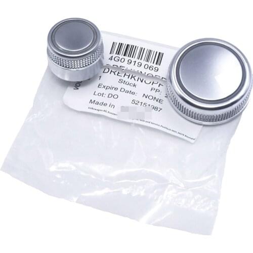 4G0919070 MMI Radio Volume Knob Rotary Button Switch & Menu Switch Setting Cover Cap For Audi A6 A7 2011-2018 4G0919069