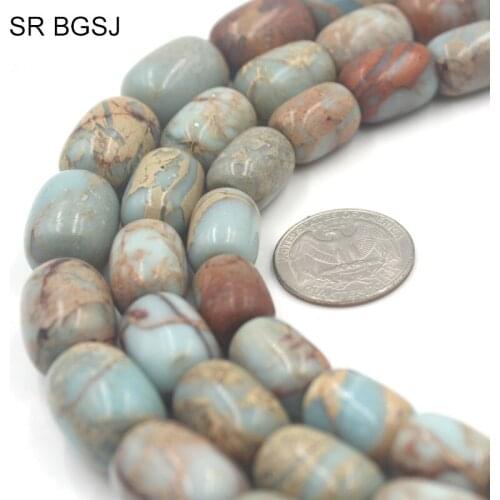 Free Ship 12x16mm 13x18mm 15x20mm Vintage Column Natural Shoushan Stone Gems Craft Spacer Beads Strand 15"