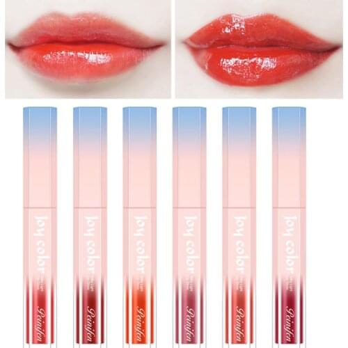 HOT 6 color Available Moisturizing Lip Gloss Natural Matte Non-stick Cup Lip Glaze Women Long Lasting Makeup Tools TSLM1