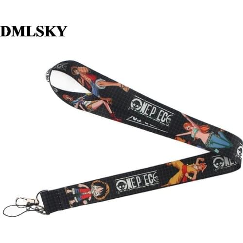 DMLSKY Anime Lanyard Keychain Lanyards for keys Badge ID Mobile Phone Rope Neck Straps Accessories Gifts M3778