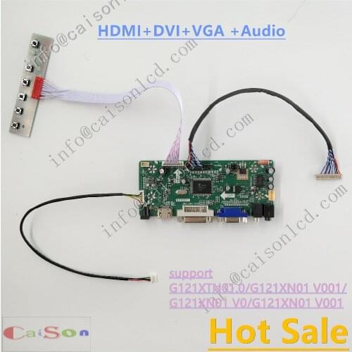 DVI/VGA/AUDIO/ of LCD controller board compliant with G121XTN01.0/G121XN01 V001/G121XN01 V0/G121XN01 V001