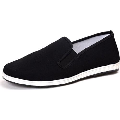 Espadrilles Men Shoes Chinese Traditional Kun Fu Loafers Classic Old Man Sneaker Canvas Martial Walking Flats Zapatillas Hombre
