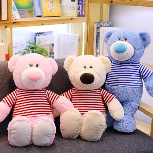 60 cm Stuffed Animal Teddy Bear Plush Toy Stuffed Animal Clothing Wearing Teddy Bear Bed Toy For Childrens Gift