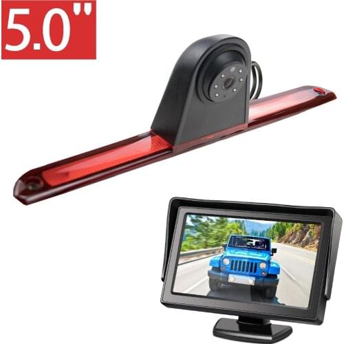 HD 720P Misayaee E9 Brake Light Camera for Mercedes Benz Transporter Sprinter 324H 524H W906 1500 2500/Crafter+ 5'' monitor