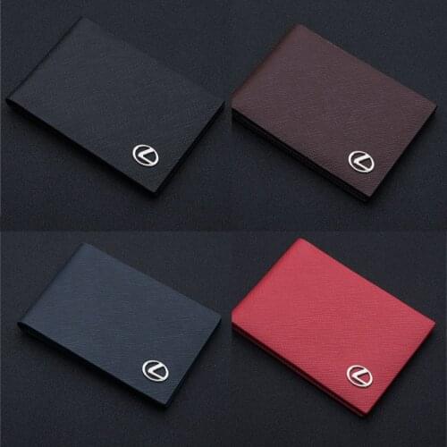 Motor Vehicle Driving License Leather Case For Lexus Ultra-thin Car Credit Id Card Wallet Holder Passport Cover Tarjetero CN