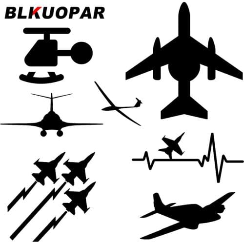 BLKUOPAR Small Glider Silhouette Car Stickers Die Cut Vinyl Decals Fashionable Car Accessories Graphics Motorcycle Helmet Decor