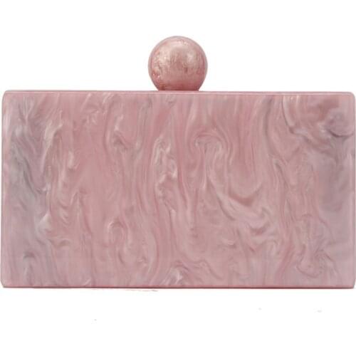 New Acrylic Dinner Small Square Bag Beach Chain Bag Purses and Handbags Designer Evening Clutch Bag Wedding Purse