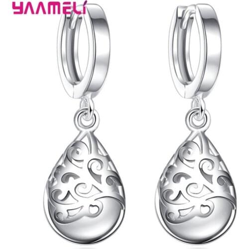New Fashion 925 Silver Moonlight Opal Tears Totem Earrings for Women Gift pendientes oorbellen boucle d'oreille femmes New