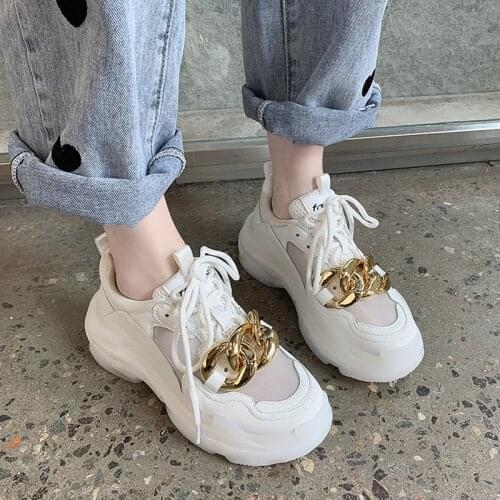 2021 new daddy shoes net red super fire thick-soled womens shoes fashion casual sports shoes women platform shoes