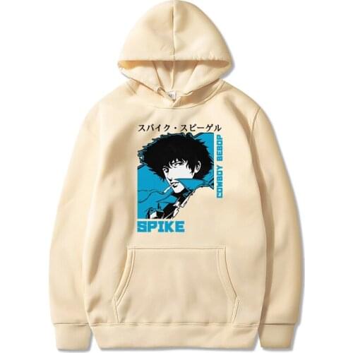 Novel Cowboy Bebop Sweatshirt Anime Manga Hoodies Man Women Spike Spiegel Pullover Fleece Sweatshirt Harajuku Dropship Clothes