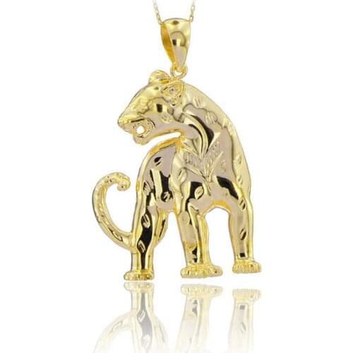 Panther Necklace 925 Sterling Silver Wild Animal Necklace