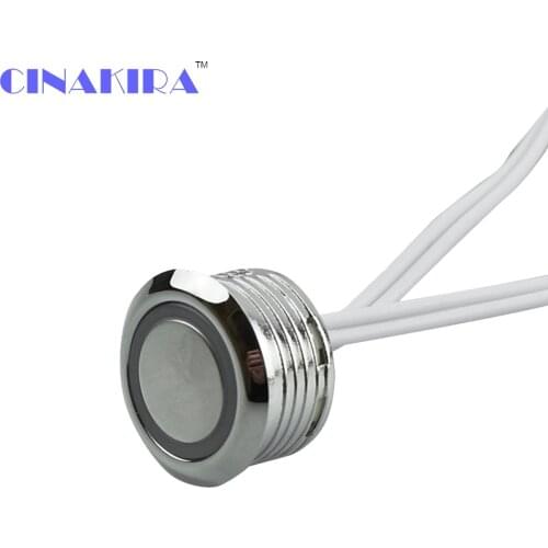 Small Recessed Dc12v 60w Mini Touch Dimmer Switch With Blue Indicate Led For Dc12v Led Cabinet Lights And Led Strips