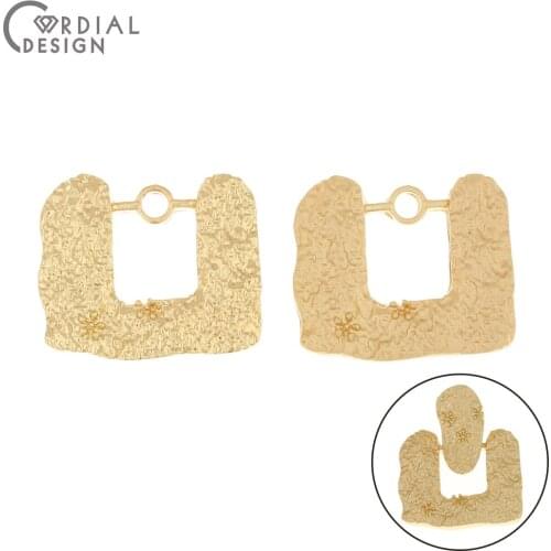 Cordial Design 50Pcs 21*24MM Jewelry Accessories/Pendant For Earrings/DIY Making/Charms/Hand Made/Jewelry Findings & Components