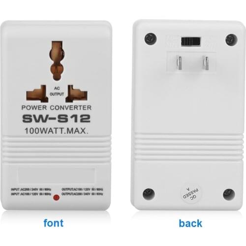 100W 110V/120V to 220V/240V Step-Up&Down Voltage Converter Transformer (CN standard plug)