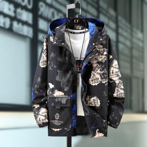 Spring Autumn Mens Hooded Trench Loose Coat Long jacket Male Harajuku Windbreaker Casual Outerwear Streetwear Mens Clothing