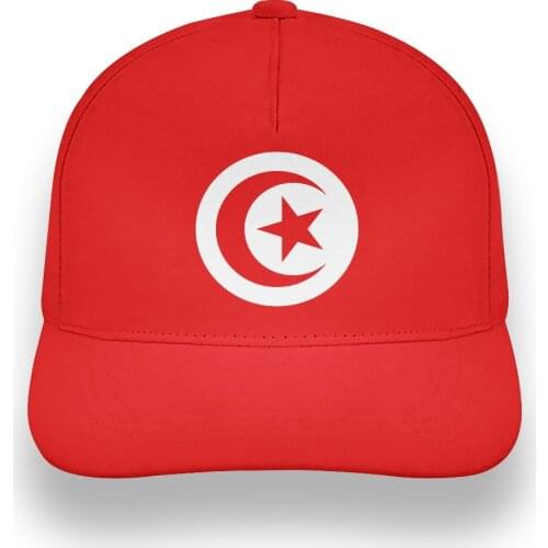 TUNISIA youth diy free custom name number tun hat nation flag tunisie tn islam arabic arab tunisian print photo baseball cap