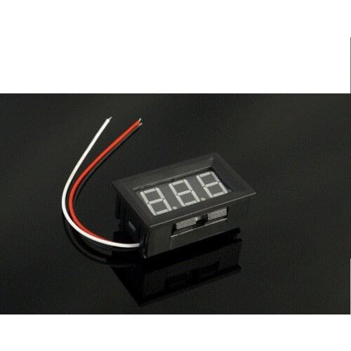 V27D DC0-100V 3-Line 3-Digits Green LED Direct Current Voltmeter Meter Module DC 0-100V
