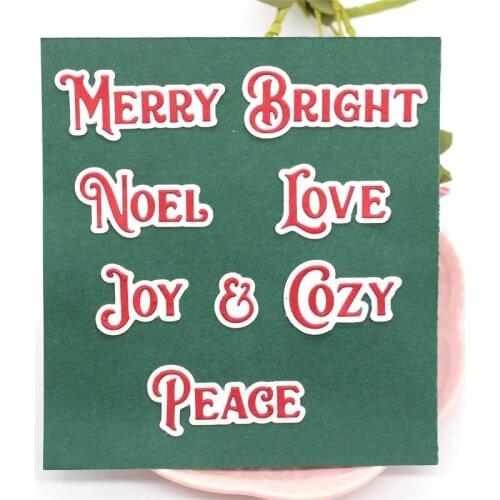 YPP CRAFT Words Metal Cutting Dies Stencils for Scrapbooking Stamp/photo album Decorative Embossing Paper Cards