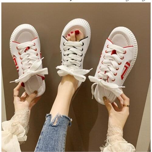 Fashion Summer Ner Slides Outside Casual Cross-tied Flat With Med (3cm-5cm) Thick Bottom Breathable High Quality Womens Shoes