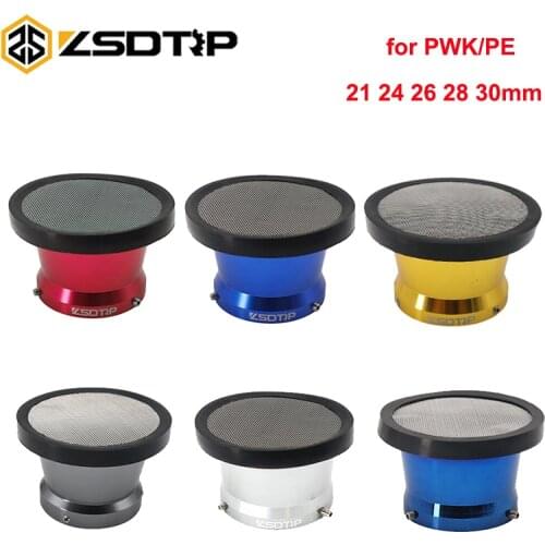 ZSDTRP Universal 50mm Mushroom Head Motorcycle Carburetor Air Filter With Mesh Cleaner Intake Pipe Modified Scooter