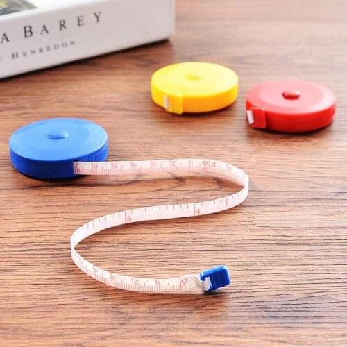 1Pc 150cm/60"Tape Measures Portable Retractable Ruler Children Height Ruler Centimeter Inch Roll Tape Mini Sewing Measuring Tape