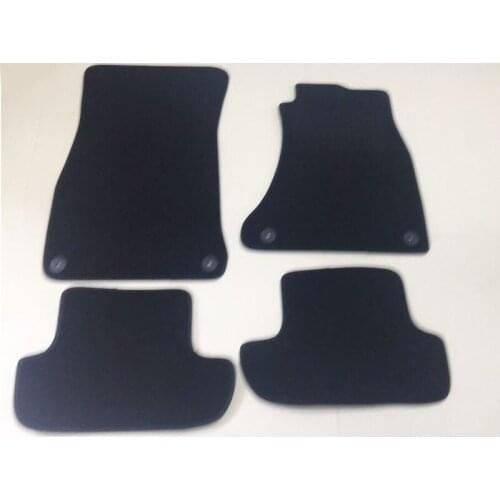 4pcs Premium Black Fabric Nylon Washable Car Floor Mats Carpet For RHD Audi A5 2 Doors 2008-2015