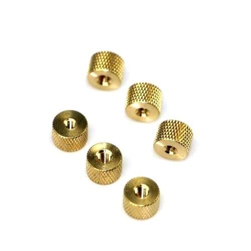 50PCS/lot M2 M2.5 M3 M4 Brass Pineapple Knurled Nut Hand Tighten Nuts Twist Cylindrical Nuts Fastner