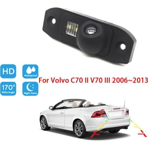 Car Rear View Camera For Volvo C70 II V70 III 2006 2007 2008 2009 2010 2011 2012 2013 CCD HD Night Vision Parking Backup Camera