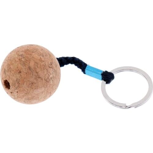 Safe 35mm Floating Cork Keyring Water Buoyant Key Ring Sailing Boat Kayaking