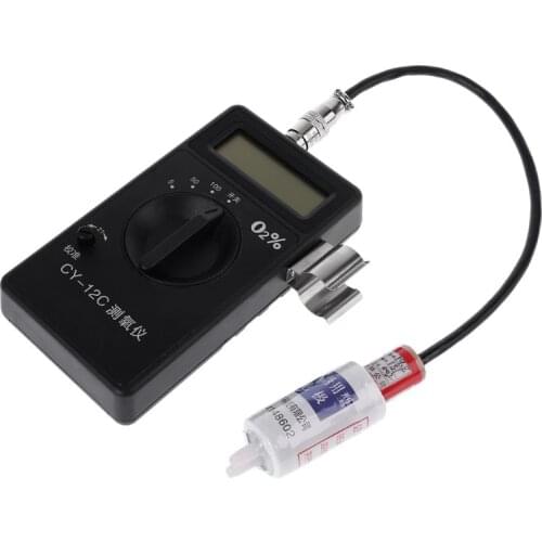 CY-12C Professional Portable O2 Oxygen Concentration Content Tester Meter High Accuracy Oxygen Detector Monintor Gas Analyzer