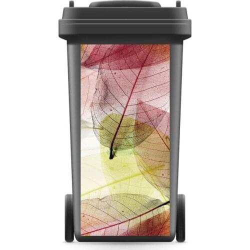 DIY Creative 3D Rubbish Bin Sticker Art Leaf Pattern Wall Mural Wall Print Decal Removable self adhesive Kitchen Accessories