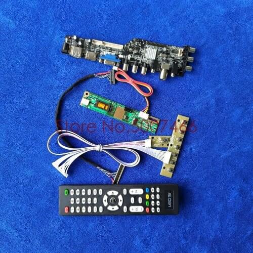DVB-T digital 30 Pin LVDS matrix drive board kit 1024*768 1CCFL USB VGA AV for B141XG05/B141XG08/B141XG09/B141XG10/B141XG13