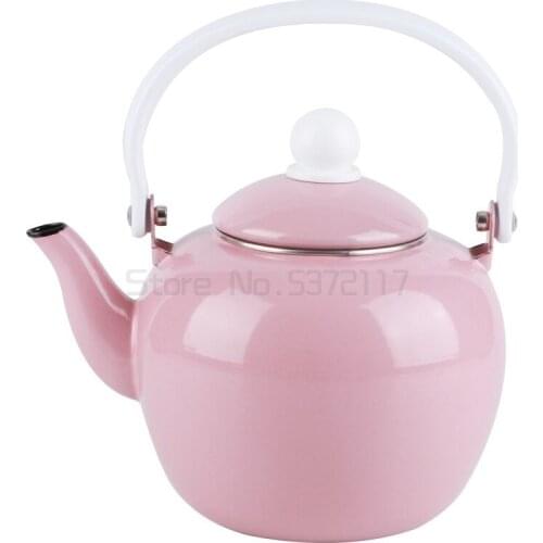 Enamel kettle Coffee pot Lnduction cooker Household Thicken Water bottle