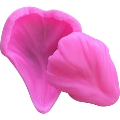 Fondant Simulation Silicone Tree Tulip Texture Pressing Die Stereo Leaves Liquid Silicone Mold 17-131