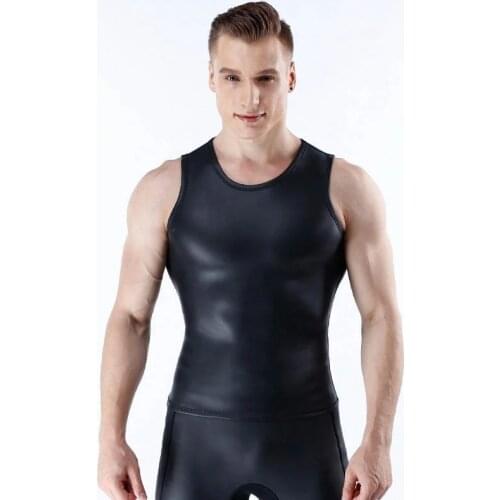 Diving and sailing Leather vest 1.5mm neoprene skin diving vest men Scuba Swimwear Waistcoat Snorkling Surfing Sleeveless jacket