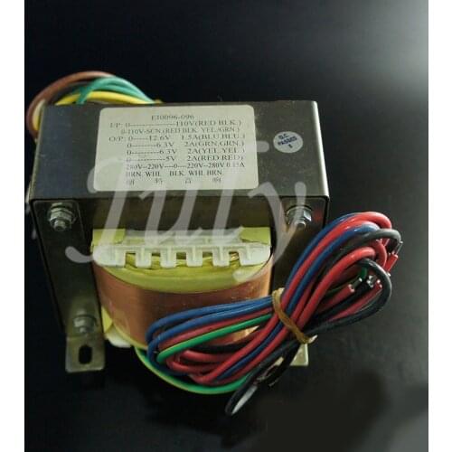 LITE EI96 250W square power transformer, 0-6.3 X2 (2A), 0-5 (2A), 0-12.6 (1.5A), 280-220-0-220-280 (150MA)