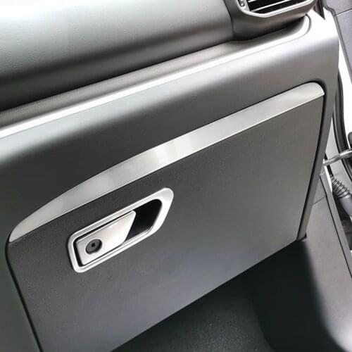 LHD!! For Ford Explorer U625 2020 2021 Stainless Console Glove Box Handle Panel Decoration Stickers Cover Trim Car Styling