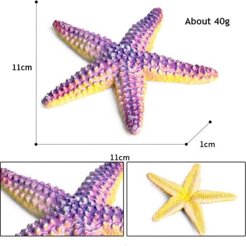 Top Selling Marine Animals Starfish Model Action Figures Sealife Aquarium Miniature Educational Kid Toys