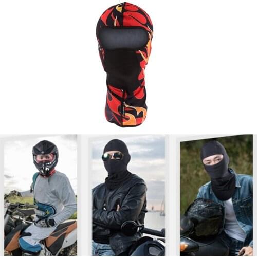 Windproof Flame Ski Mask - Winter Cold Weather Mask for Skiing Snowboarding Motorcycling Racing Outdoor Sports