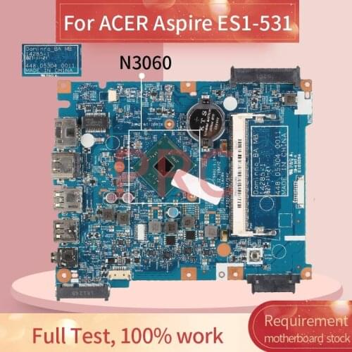 For ACER Aspire ES1-531 Pentium N3710 Notebook Mainboard 14285-1 SR2KL DDR3 Laptop Motherboard