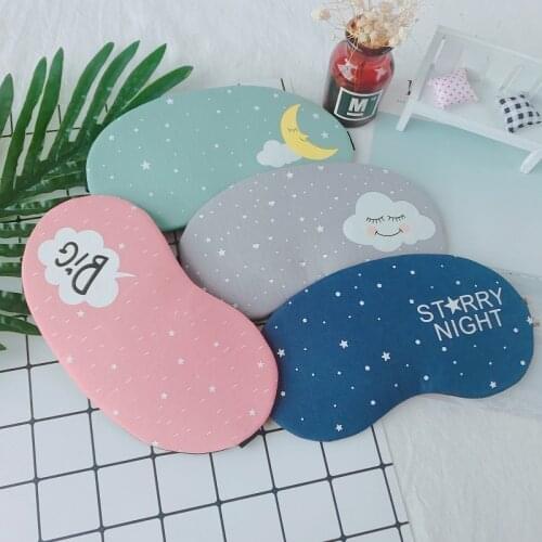 Cute Avocado Cartoon Soft Eye Sleep Aid Mask Comfortable Travel Rest Eye Shade Cover Blindfold Eyepatch Bandage Eye Care Tools