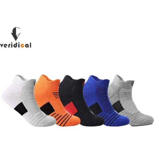 Veridical Athletic Sport Ankle Socks Cotton Thick Outdoor Basketball Bike Running Football Breathable Professional EU 38-44