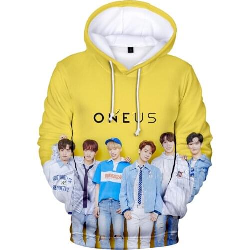 New ONEUS Idol Sweatshirts Men/women Autumn Winter Fashion Casual 3D Hoodies Print ONEUS Hip Hop Hoodies Top Clothes