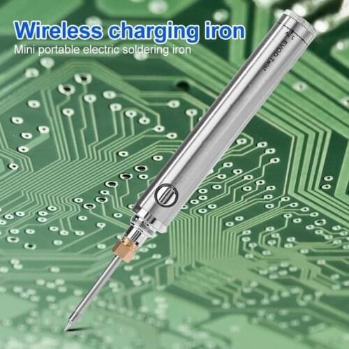 Soldering Iron Set Wireless USB Rechargeable Soldering Iron Mini Portable Battery Soldering Iron with USB Welding Tools